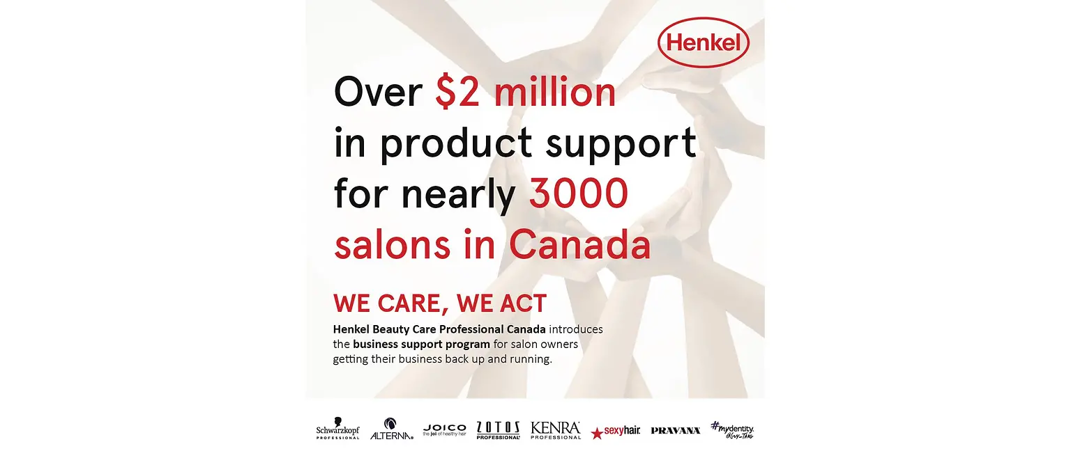 Henkel North America’s Canadian Beauty Professional business has introduced a business support program for salons providing free hair color and developer.