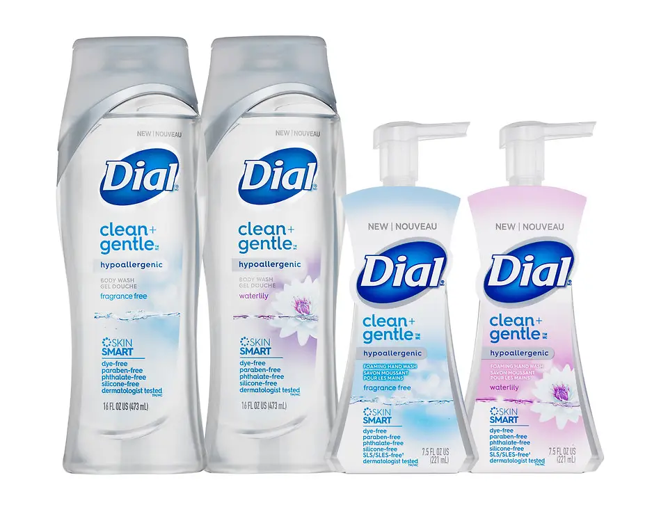 Dial Clean+Gentle products 