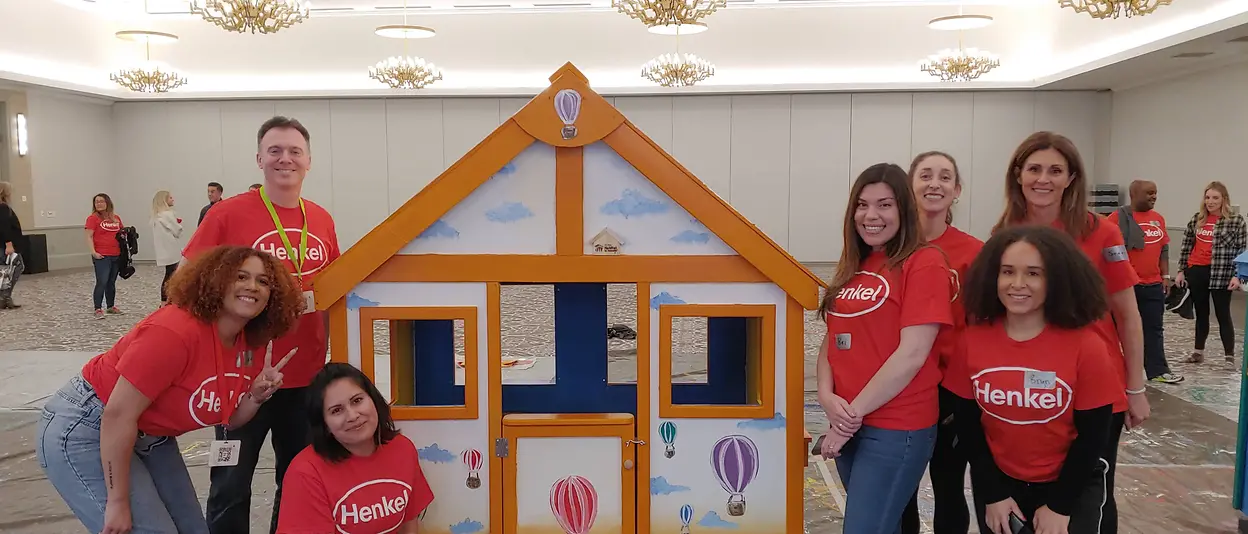 Henkel employees partner with Habitat for Humanity to help children in need.