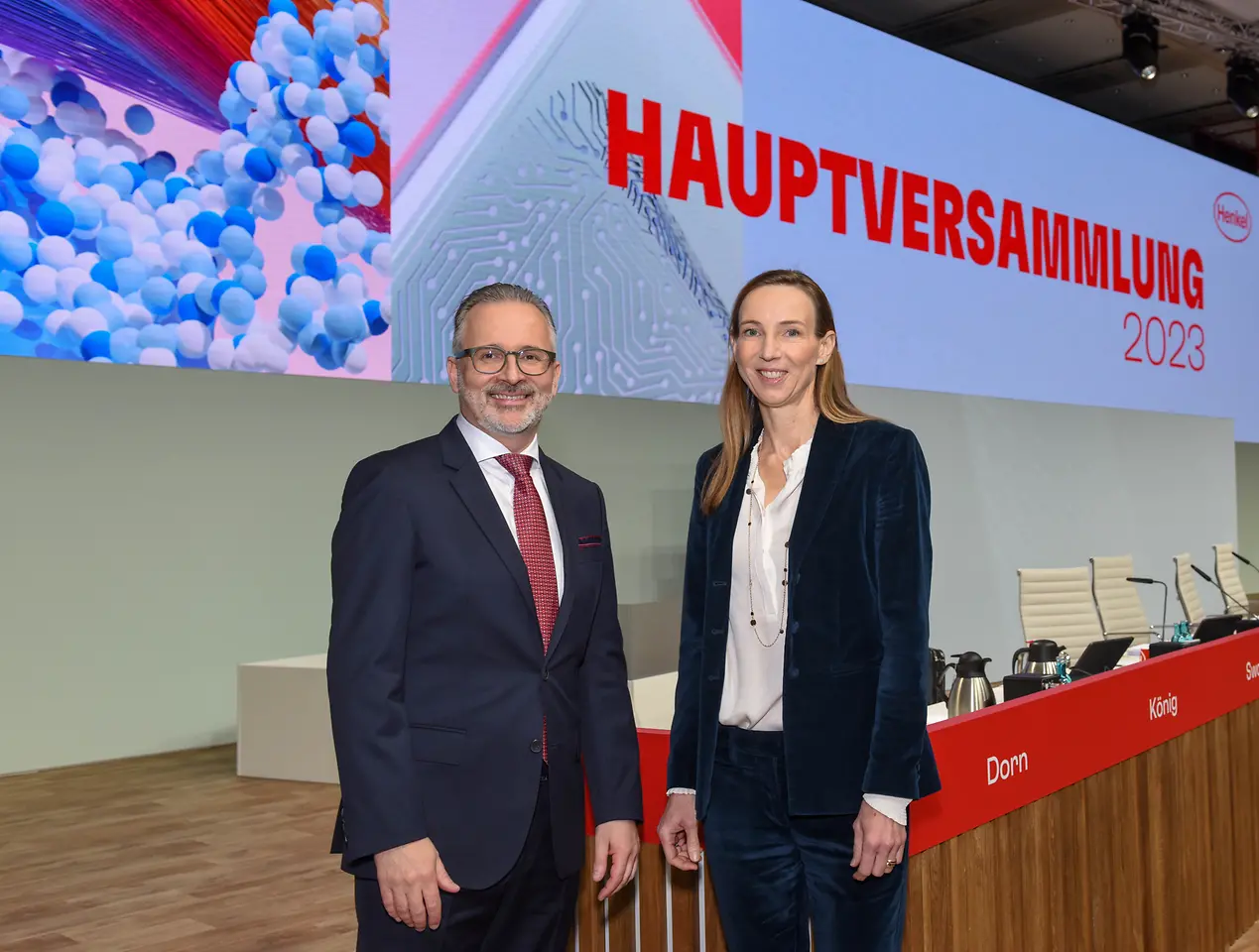 
Carsten Knobel, Chairman of the Henkel Management Board, and Dr. Simone Bagel-Trah, Chairwoman of the Supervisory Board and Shareholders’ Committee