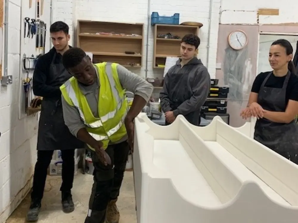 10 Henkel UK and Ireland volunteers joined Habitat for Humanity at their Upcycling Workshop in Dagenham as part of the ‘Empty Spaces to Homes’ programme.