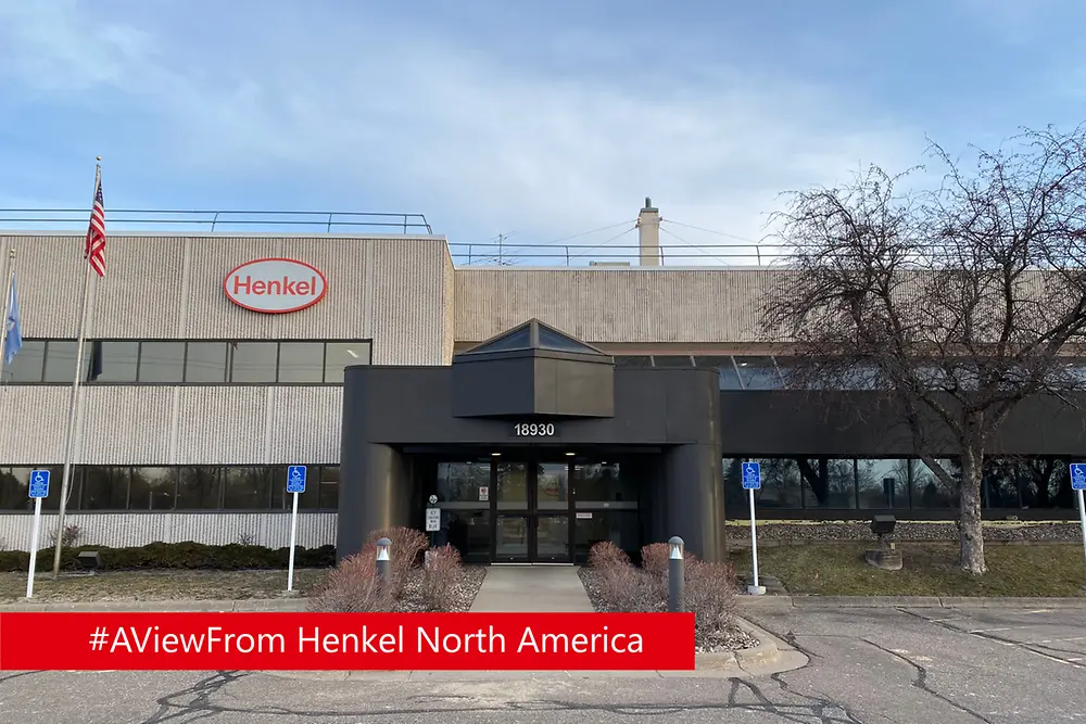 Building exterior with Henkel logo