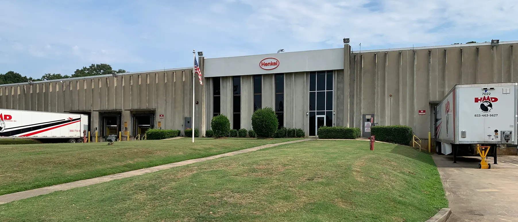 Building exterior with Henkel logo