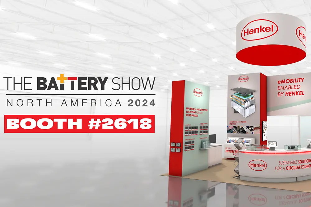 
Sneak Preview of Henkel Booth at Battery Show North America 2024.