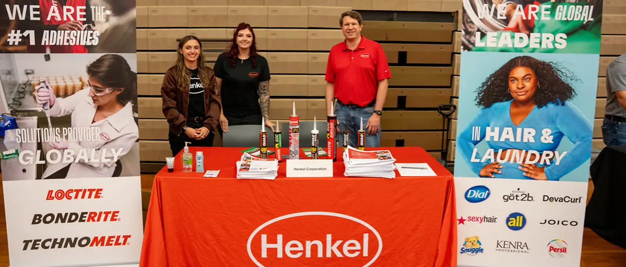 Amia Martorana, Administrative Assistant; Katy Shaffer, Packaging Operator; and Scott Schwickerath, Senior Manufacturing Engineer