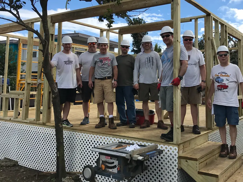 A group of Henkel employees rebuilt a house of a local resident - from the first constructions…