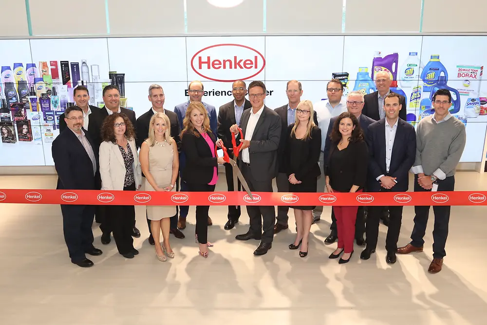 Leaders from Henkel North America celebrate the opening of the Henkel Experience Center in Stamford, CT.